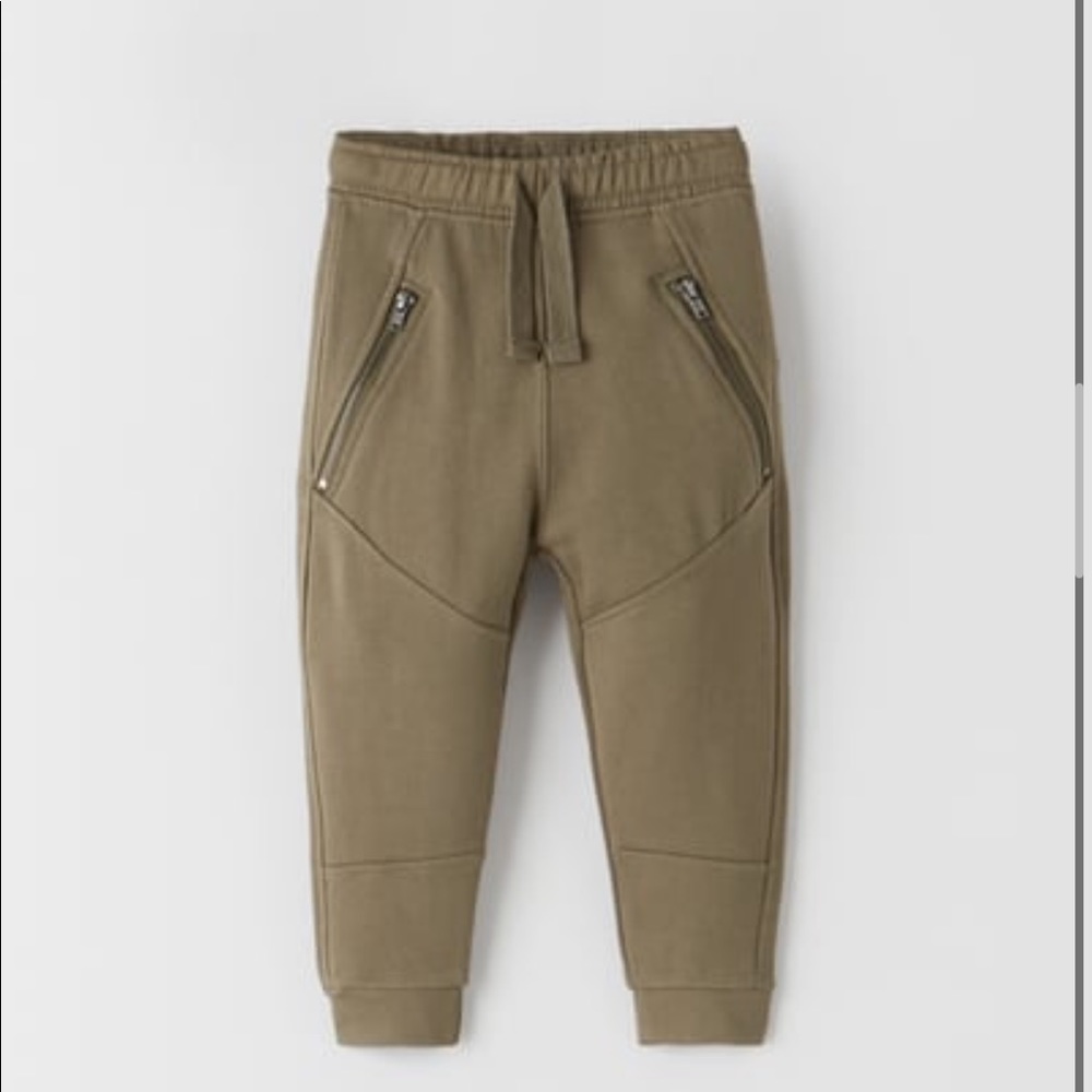 Zara Toddler Khaki Green Joggers 12-18M